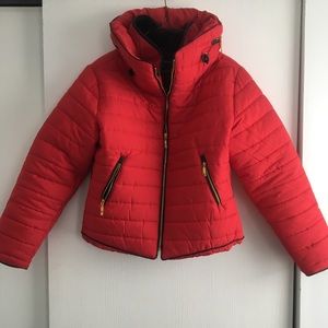 RED PUFFER JACKET